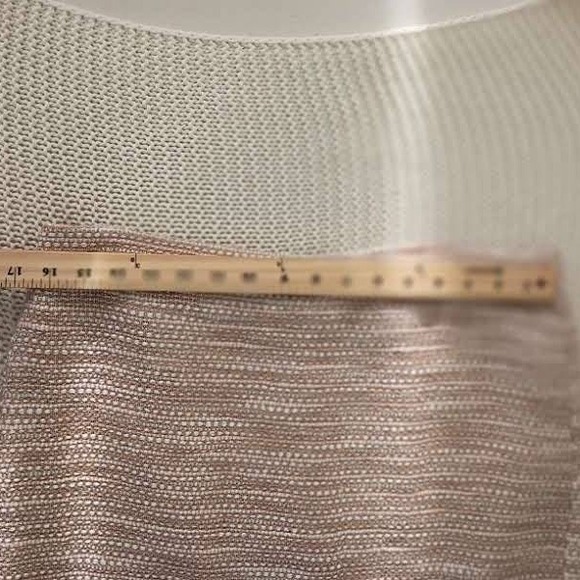 J.Crew Collection Rose Gold Silk Blend Tweed Pencil Skirt 12 W 32 NWOT - Picture 6 of 12